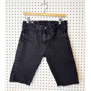 Levi’s | 501‎ Cut-Off Bermuda Length Jean Shorts in Black Sz. 30
